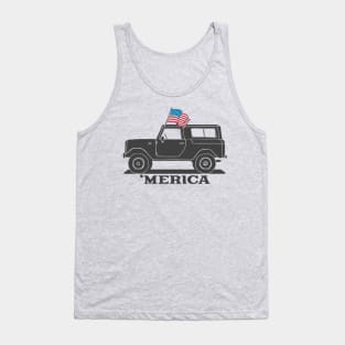 Bronco 4th of July Merica Tank Top